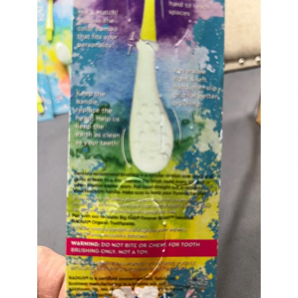 Radius Big Kidz Replacement Brush Heads 6+ Very Soft No BPA‎ USA  4 double Packs